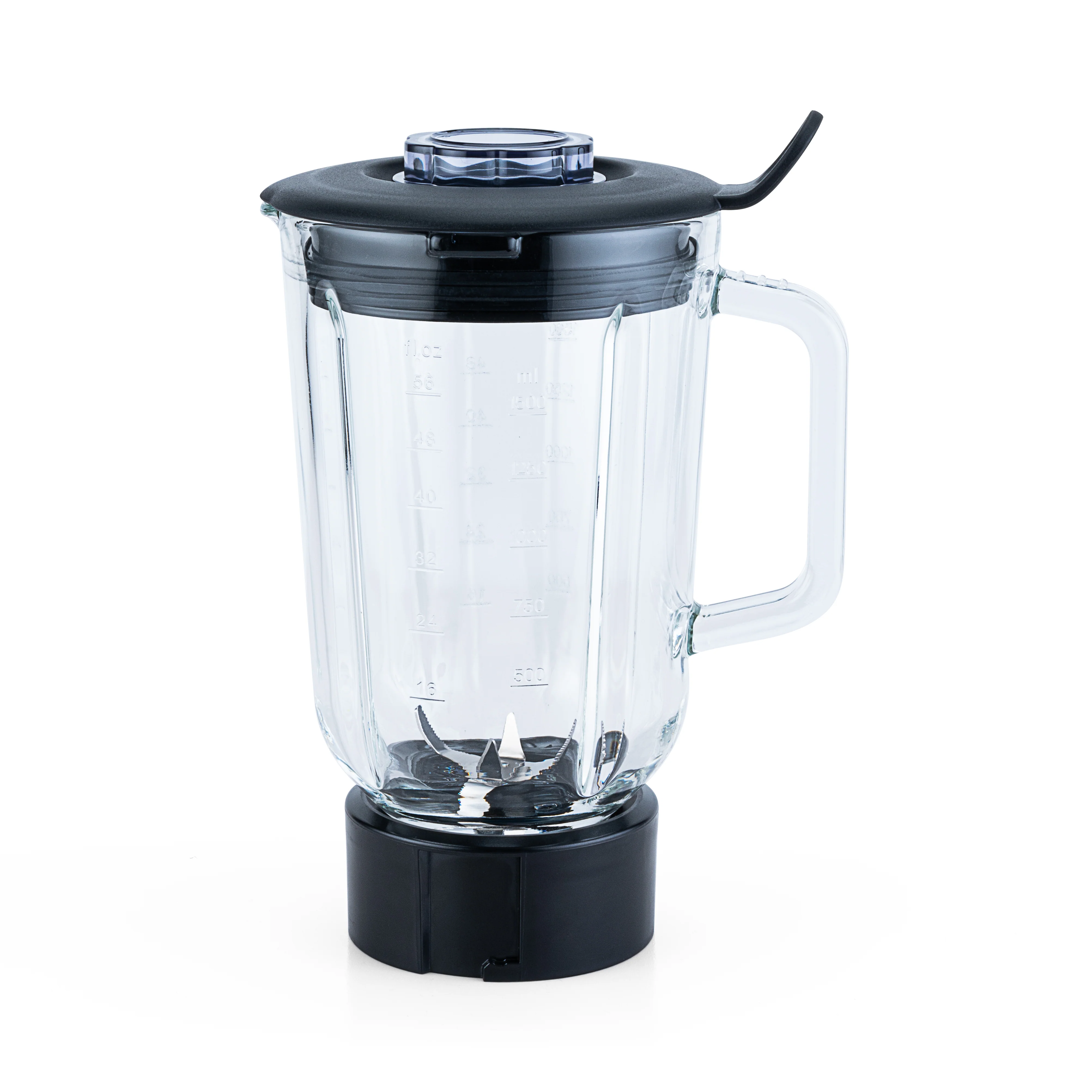 Smooth fusion glass jug w blade and lid